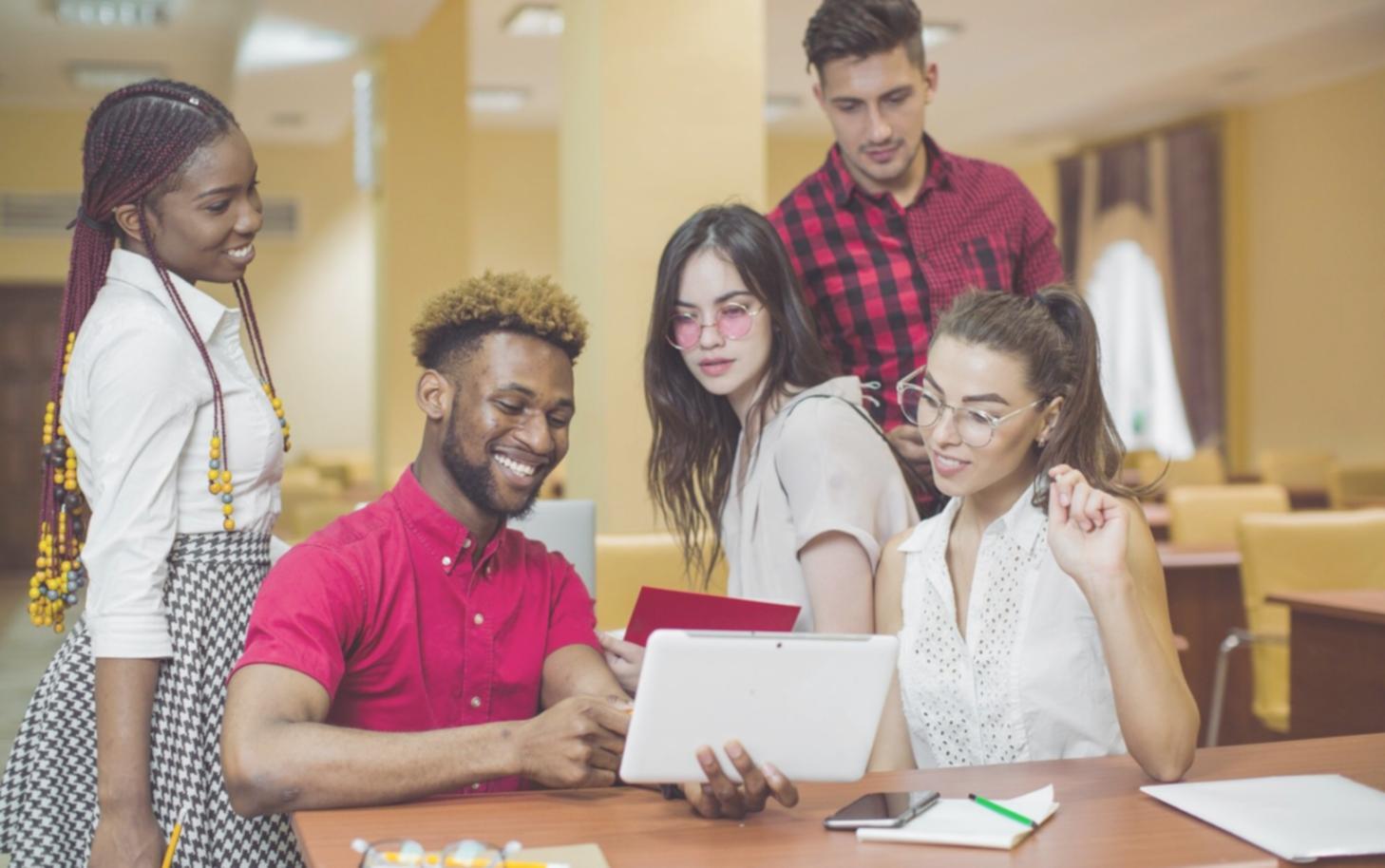 Educational workshop setting with participants learning budget planning strategies